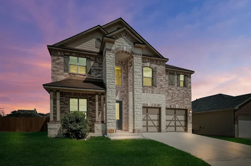 Front view of a KB home for sale.