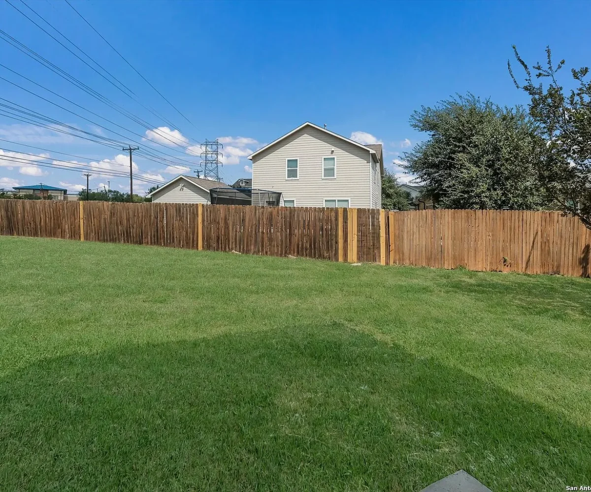 Backyard of a KB home for sale.