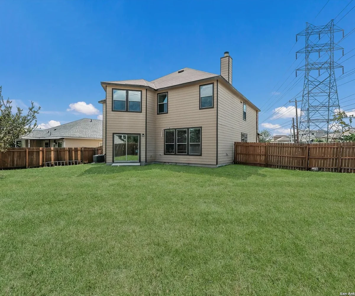 Backyard of a KB home for sale.