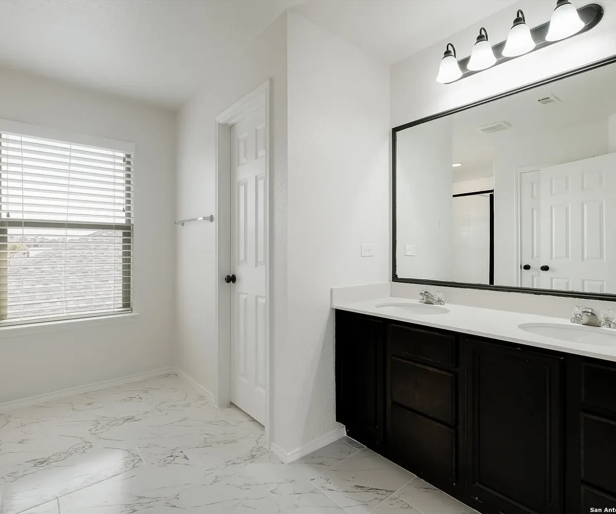 Bathroom of a KB home for sale.