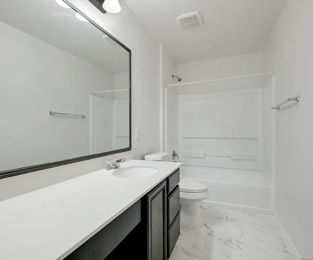 Bathroom of a KB home for sale.