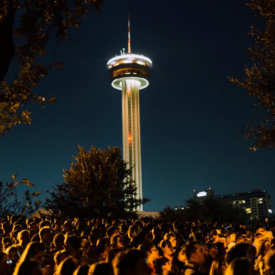 Tower of Americas in San Antonio after the passing of Props A and B.